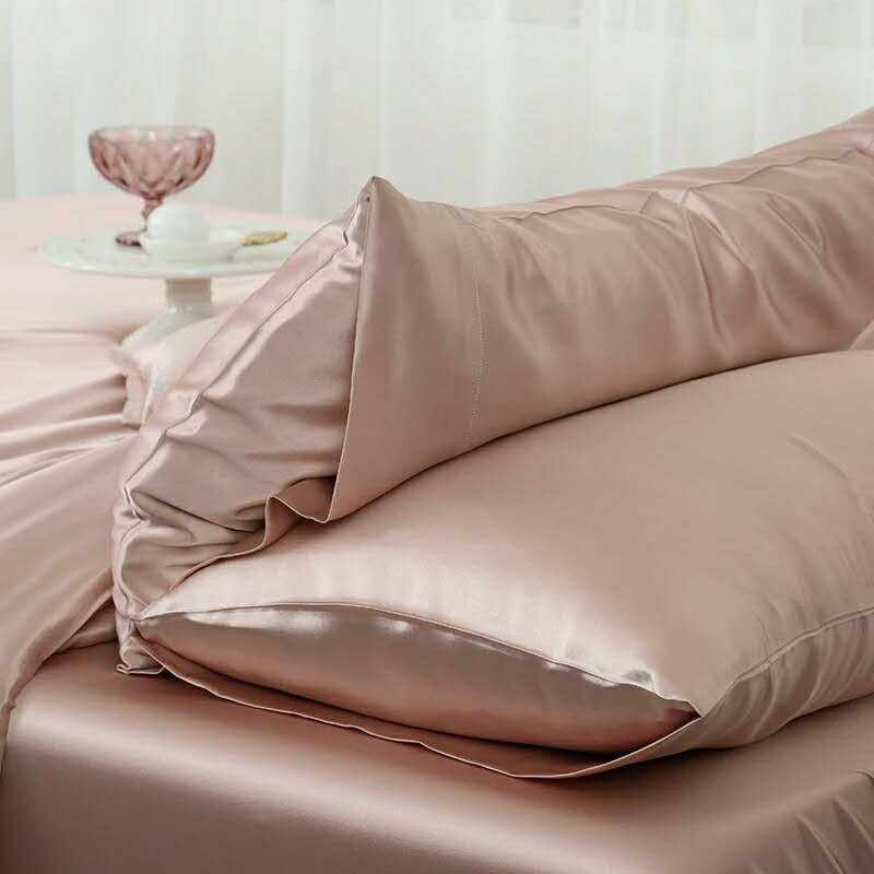 22MM 100% pure Mulberry silk pillowcase,Oeko-tex silk pillow cover,charmeuse silk pillow case.jpg