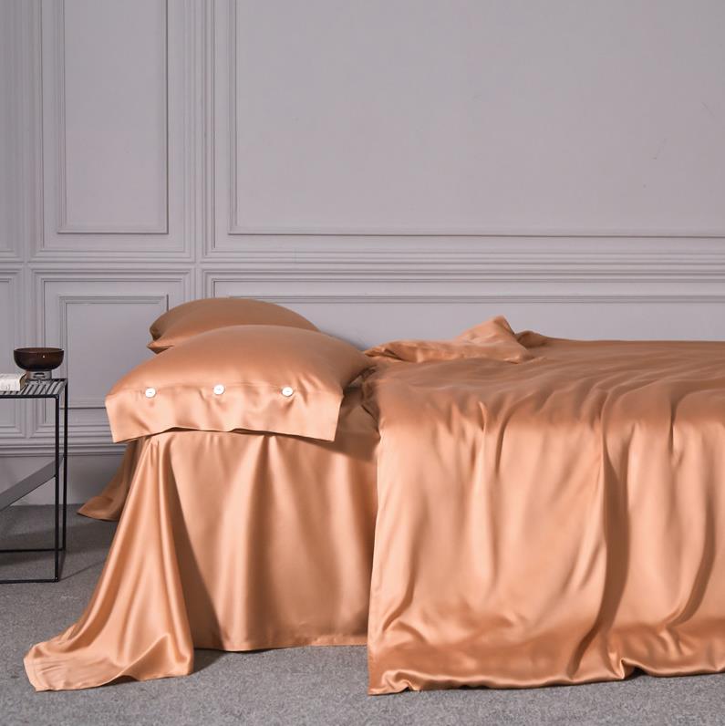 Orange bamboo duvet cover, pure bamboo duvet cover.jpg